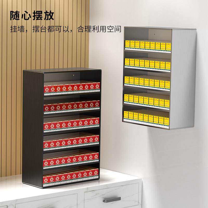 烟架子便店烟架超器市货架展示柜动挂利墙式自推烟烟架推进器烟柜