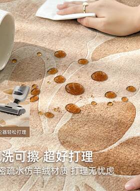 床边地卧室专用间床可擦毯洗全铺大面积2025新款免打下床边FYR-理