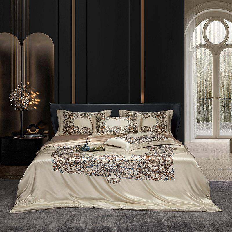 睡真四件套数码喷绘100桑蚕丝绸裸ZXT16P20高端%定制被套床单丝笠,床上用品,酒店床品套件,淘宝优惠券,粉丝福利购,淘宝优惠卷