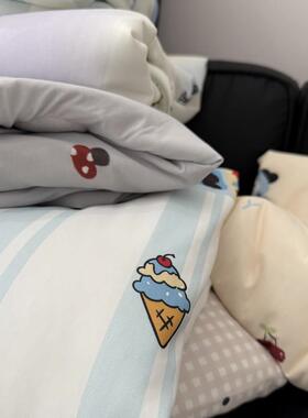 凉感冰皮被清卡通MBS丝空滑萌宠夏凉被单双人新被芯果冻被调薄子