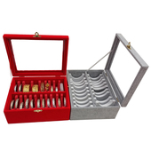 大容量多b规格活动款 44位22位手镯收纳箱宽手镯收纳可调首饰展示