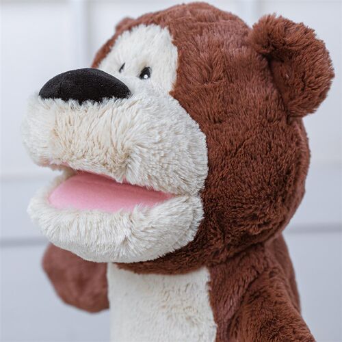 可爱毛绒熊熊套手手偶脏脏熊手偶大狗熊手套玩偶儿童安抚互动玩具