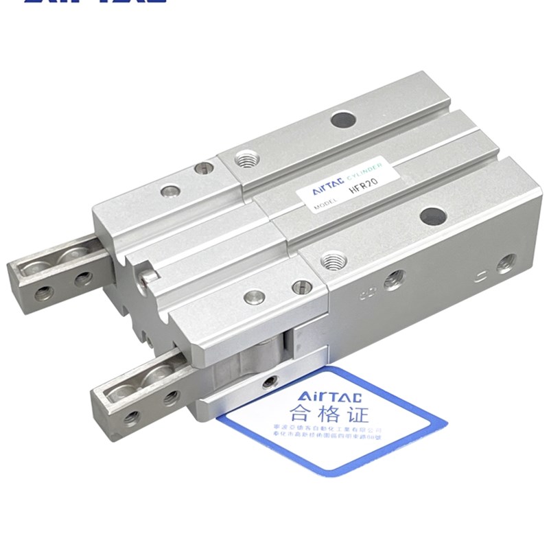 亚德客手指气缸hfR/HFR10/20/25/32/N/180度开闭气动机械手夹爪