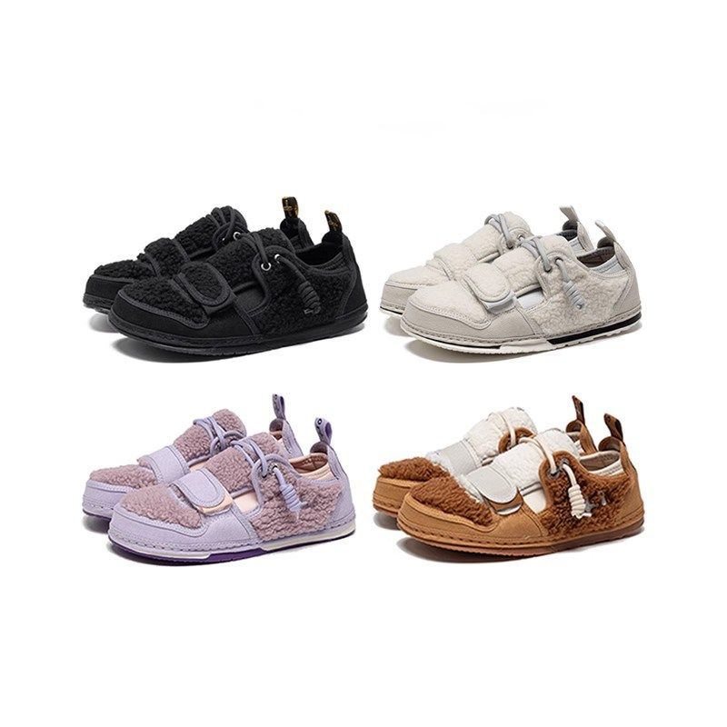 韩版圆头丑萌帆布鞋女2025新款毛毛鞋加绒加棉大头鞋男士低帮春秋,女鞋,休闲板鞋,淘宝优惠券,粉丝福利购,淘宝优惠卷