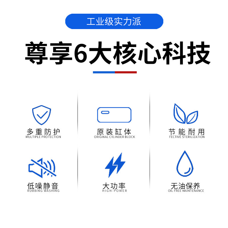 空压机工业级大型380V高压气泵喷漆打气泵小型220V空气压缩机汽修