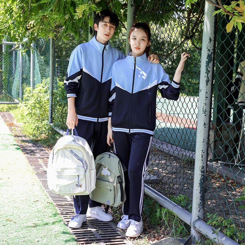 秋季中学生班服高中生校服套装长袖职业技术学院运动会男女团体服
