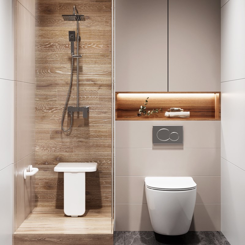 浴室折叠凳卫生间靠墙壁挂式老人防滑安全洗澡凳走廊玄关换鞋凳子