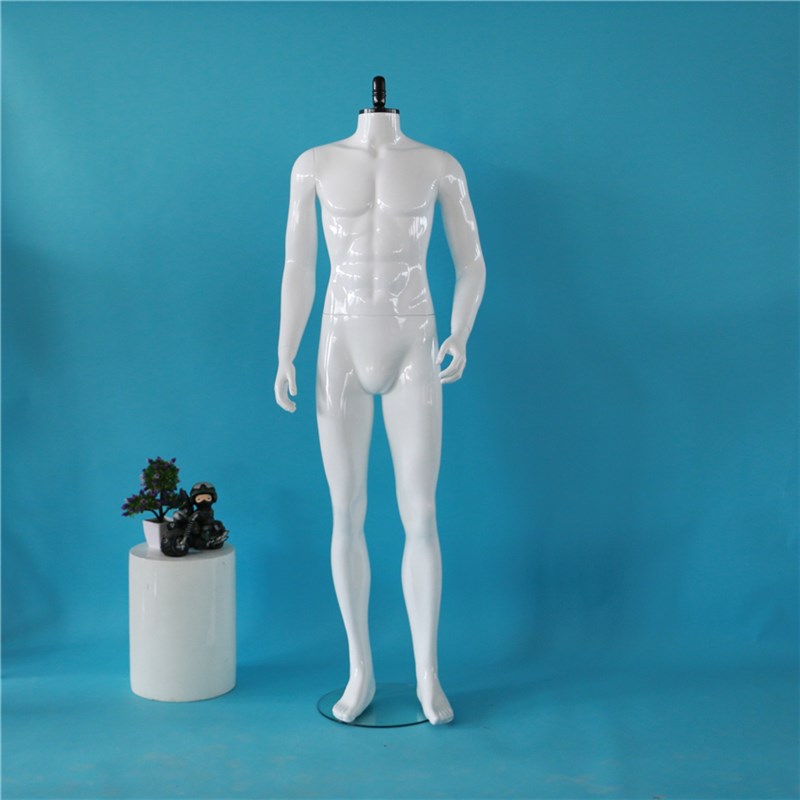服装模特道具 组合橱窗展示男模全身抽象亮白塑料站模 假人体