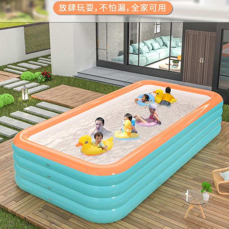 游泳池大型成人小孩家用庭院充气泳池户外特大号折叠农村院子戏水