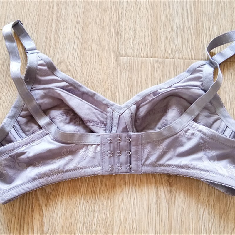 夏季超薄无钢圈文胸可调节肩w带无胸垫无海绵女士内衣透气B杯C杯