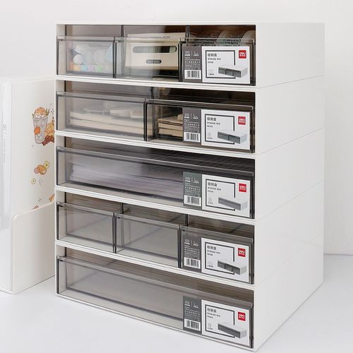 学习桌杂物柜桌面抽屉式收纳盒置物架化妆品整理盒办公杂物盒分格