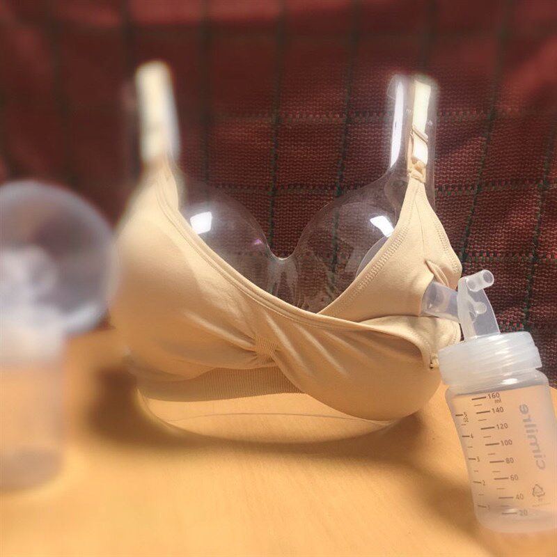 喜咪乐免手扶哺乳文胸孕妇内衣怀孕期吸奶器专Q用款聚拢防下垂喂
