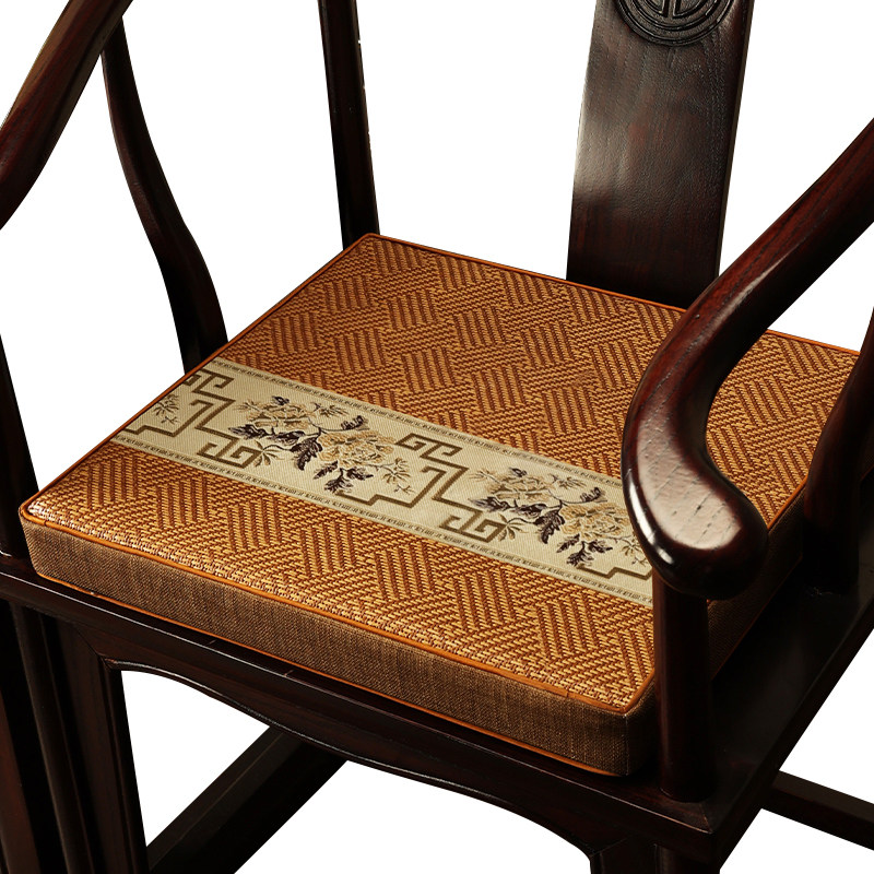 新中式红木沙发椅垫凉席双面坐垫夏家具椅子藤席垫夏季太师椅凉垫
