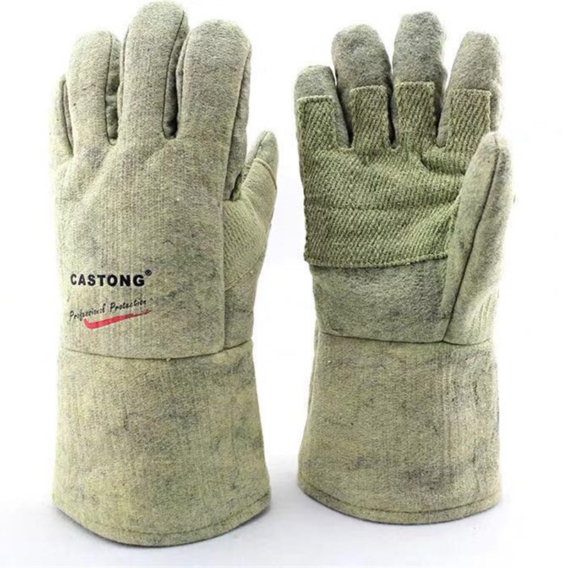 卡司顿耐高温手套500度防高温防烫烘焙烤箱加厚隔热五指工业手套