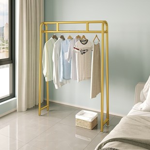 卧室挂衣架不占地小户型极窄衣帽架落地结实床尾边夹缝收纳晾衫架