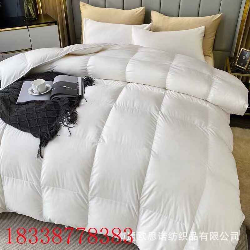 新款羽绒被95白鹅绒被子冬季全棉加厚被芯冬被酒店被子礼品被