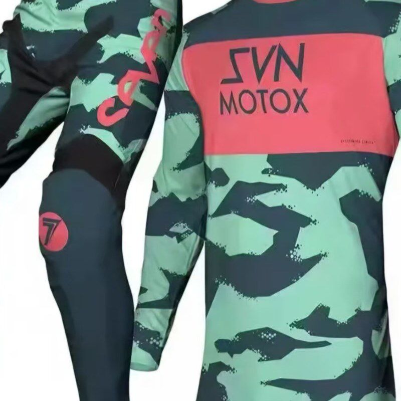 新款摇滚之星速降服山地车骑行服男女套装吸湿排汗越野摩托赛车服