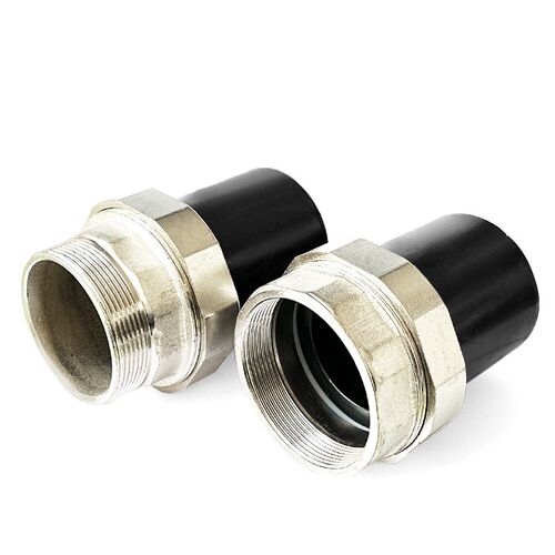 PE管大号对接热熔内丝活套75 90 110管道对熔外丝牙螺纹接头配件