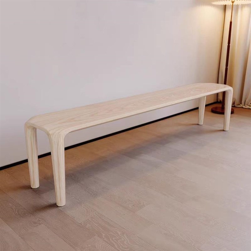 现代北美黑胡桃木长凳餐桌凳子换鞋凳长板凳原木凳实木长条凳餐凳