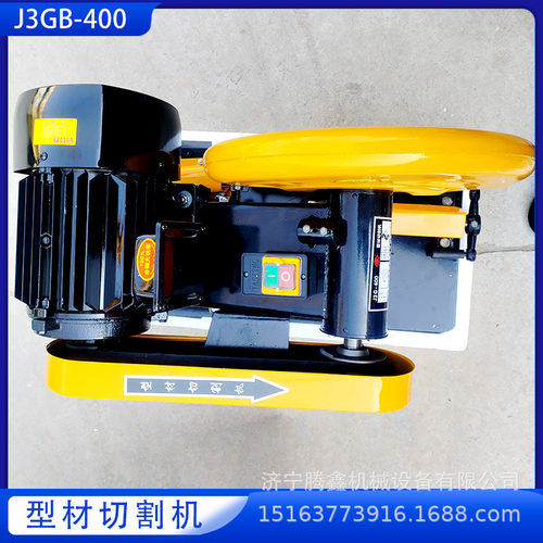 腾鑫钢材木材重型切割380V大功率型材切割机 J3G-400砂轮锯