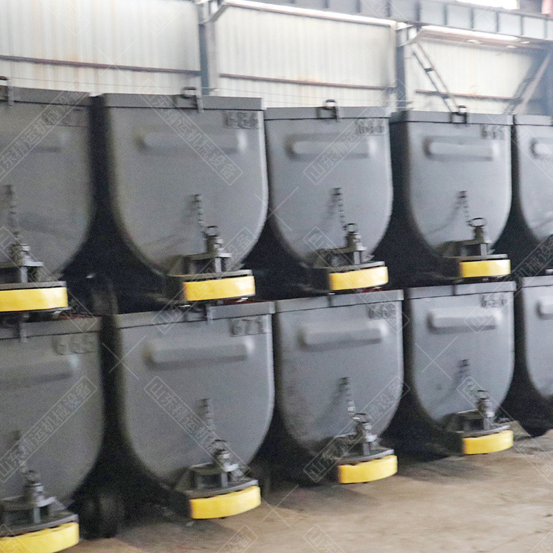 MGC1.7-6固定式翻斗式矿车隧道井下输送平板矿车测斜式井下运输车