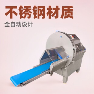 大型冻肉砍排机三文鱼切片跨境出口培根切片机全自动奶酪切块设备