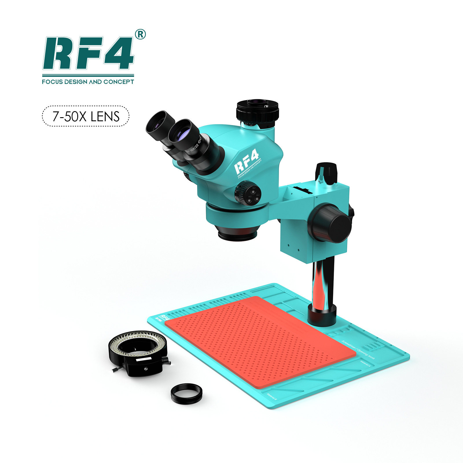RF4高清焊接鉴定检测手机维修放大镜RF7050-PO4三目体视显微镜