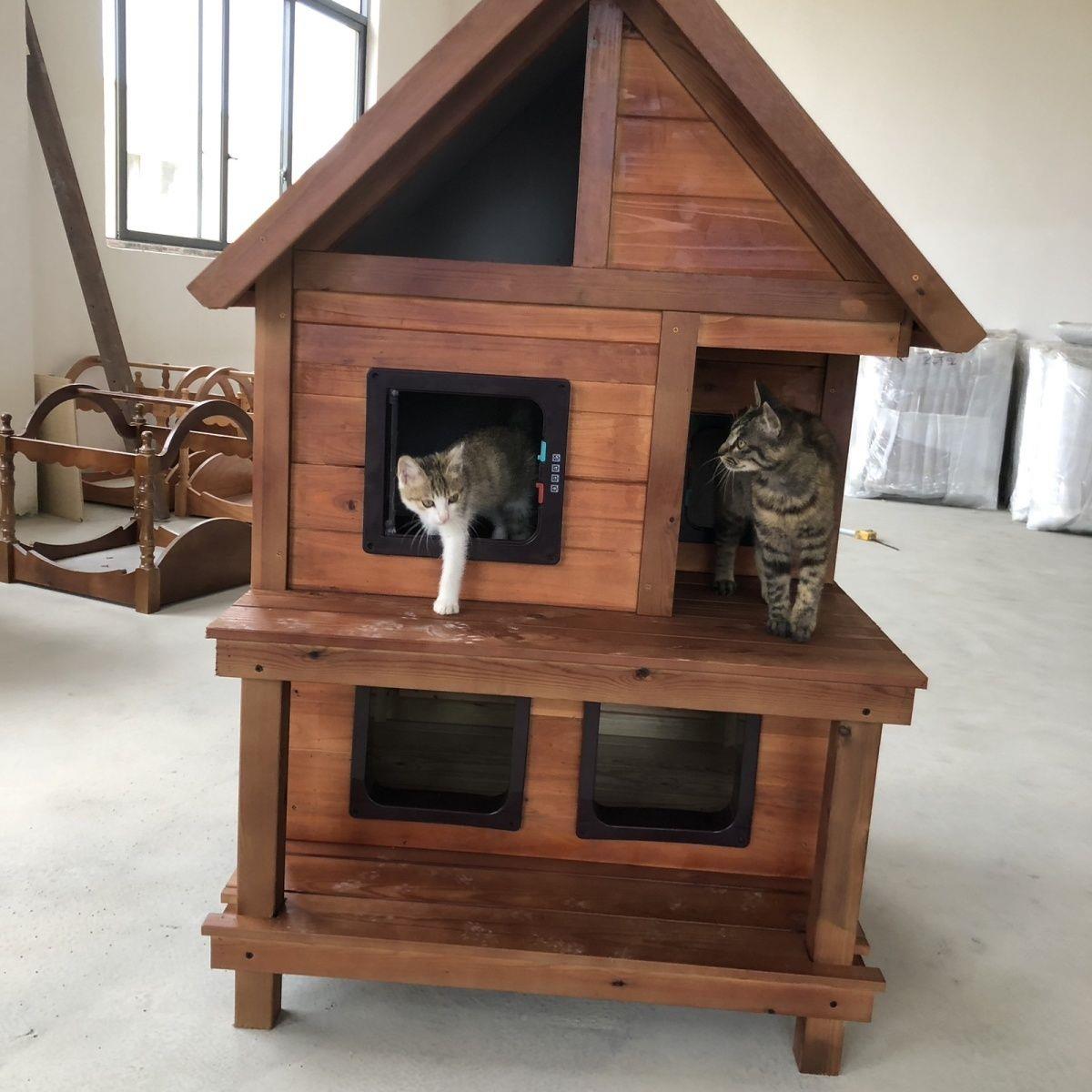 流猫户外窝猫窝四季浪通用冬季保暖猫雨屋别房墅JAT室外防狗窝猫