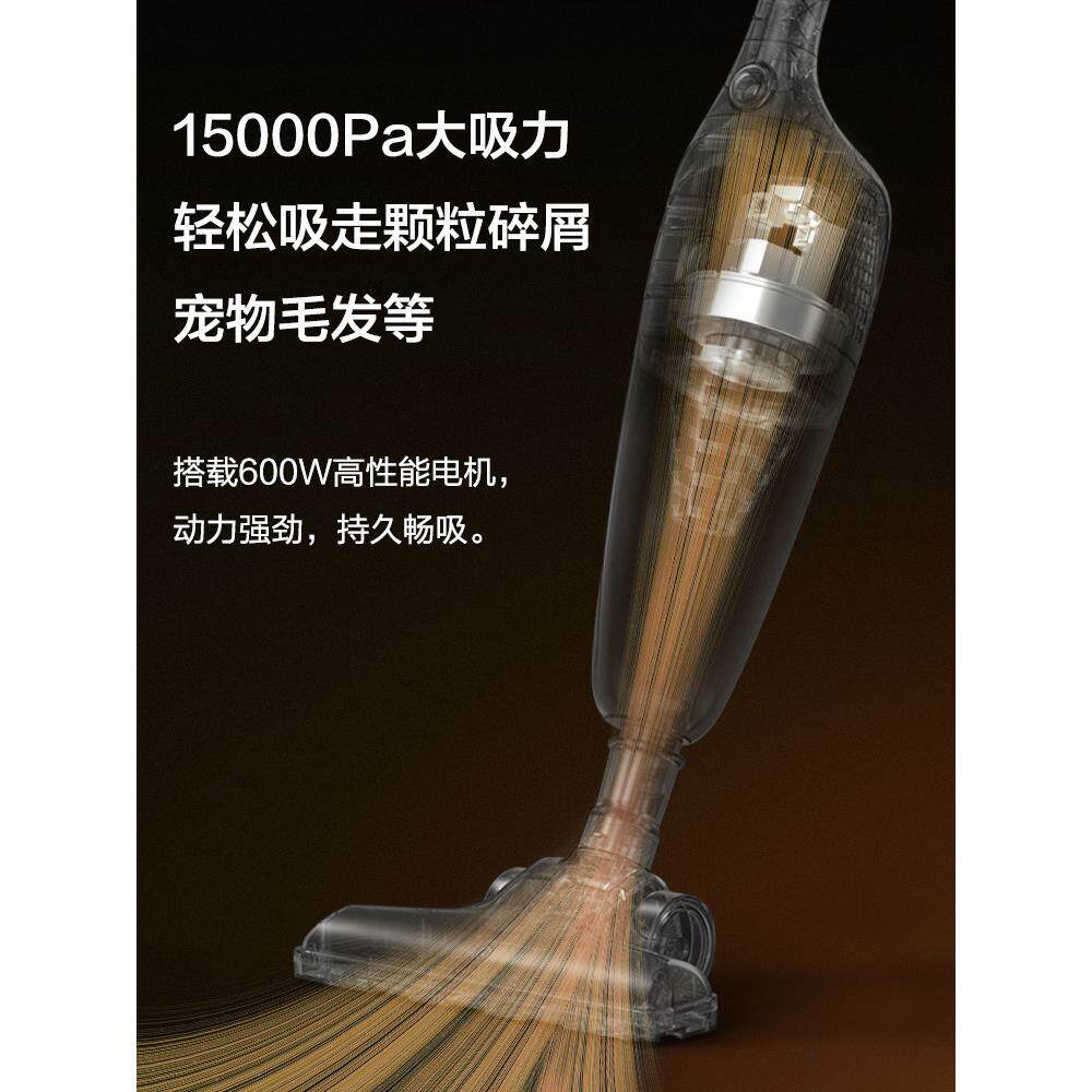 亿力吸尘器家用小型手持式有线多功能大吸力吸猫毛清洁神器VH05白