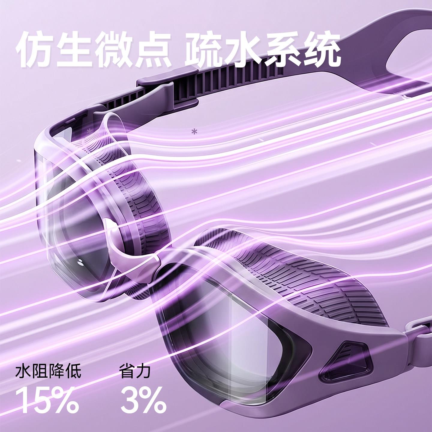 德-SNSYJ430LD不/童专国业竞速泳镜高清洗澡防水儿起雾中框泳帽泳