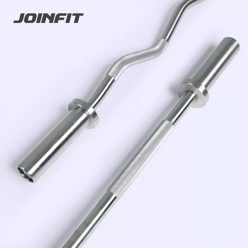 Jo infit 杠ZHI铃杆奥杆 镀杠铃杆 举重直2杆电曲杆大孔 1.2 .2米