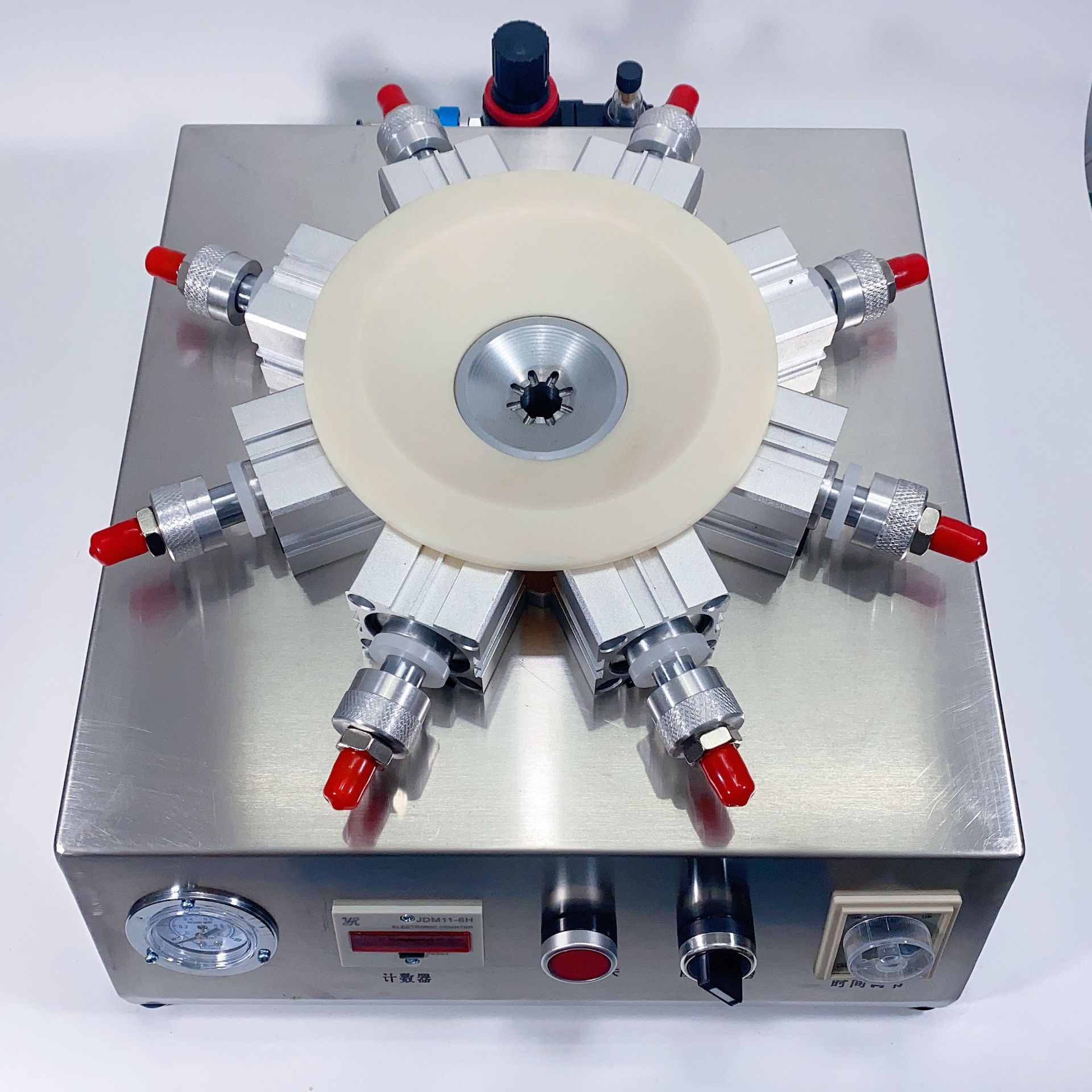 热销爆款 全自动锁灯头机 E14 气动卡灯头锁紧器 灯头打点机夹具