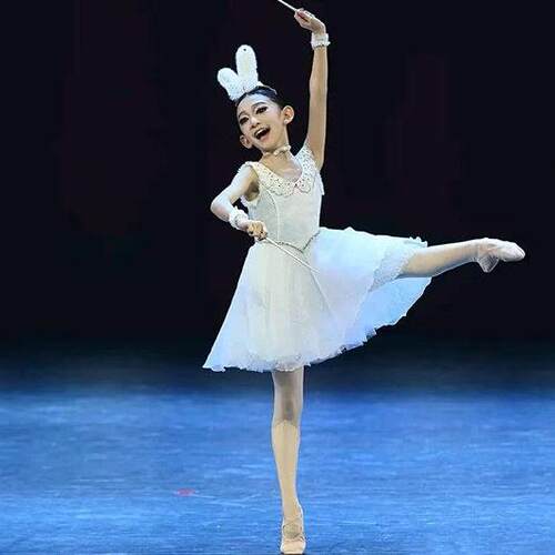 童星圆仙娃娃木偶仙子兔子鼓变YIS奏芭蕾女舞舞裙手演出舞服大人