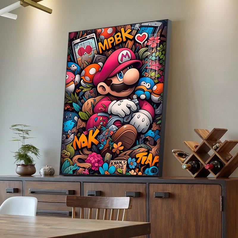 款高级艺M895术感超级玛利客欧钻石画 画满钻卧室厅手工贴点十字