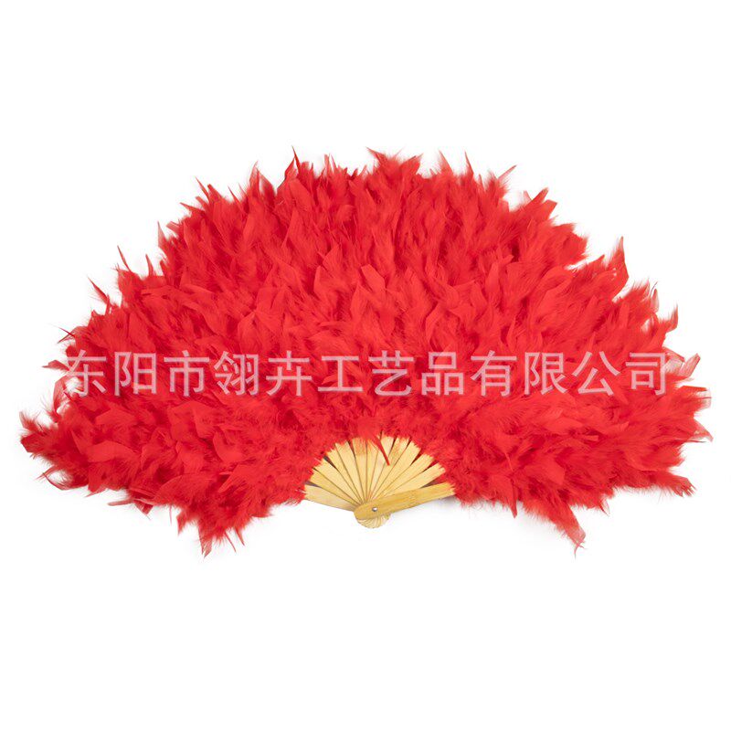 火片扇子超大蓬松羽毛扇舞台舞蹈演出表演道具火鸡羽毛大扇子