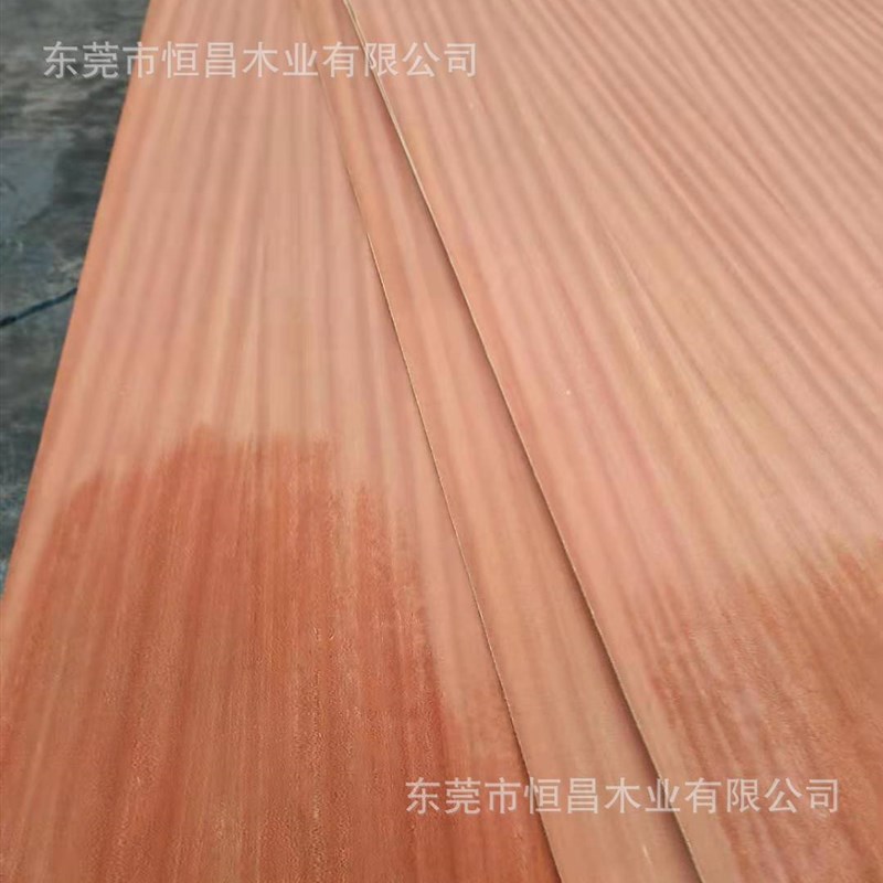 天然沙比利木饰面 科定板 背景墙 别墅酒店工程用