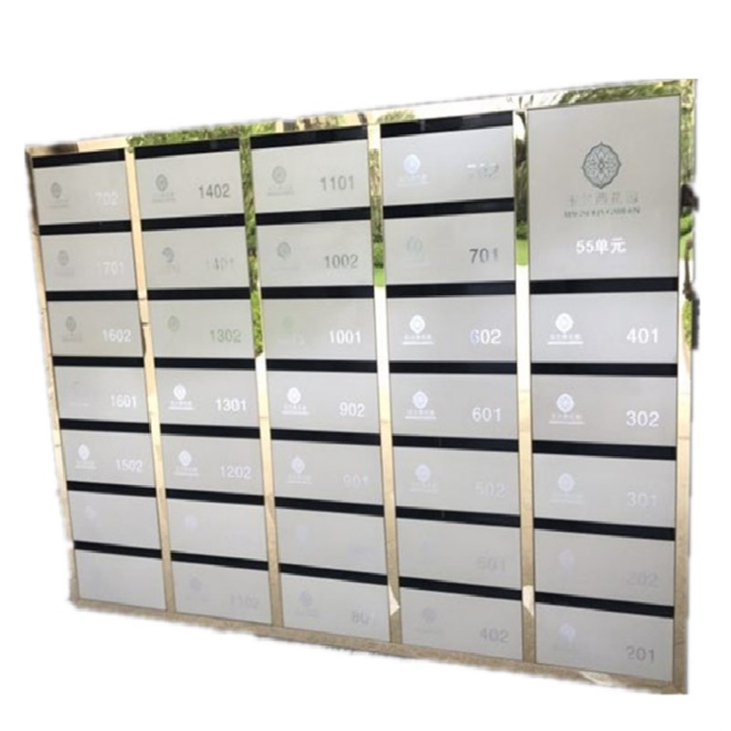 设计304不锈钢烤漆信报箱牛奶箱别墅小区邮箱201不锈钢报箱建议箱