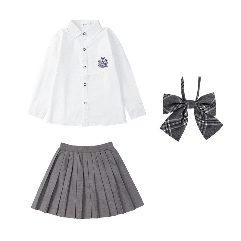 幼儿园园服春秋小学生校服班服学生装学院风儿童衬衣套装加工定制