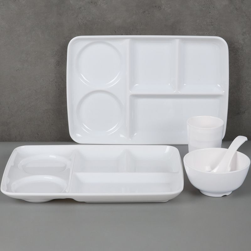 密胺快餐餐盘仿瓷塑料四格六格商用饭盘学校加厚食堂分格餐具,餐饮具,盘,淘宝优惠券,粉丝福利购,淘宝优惠卷