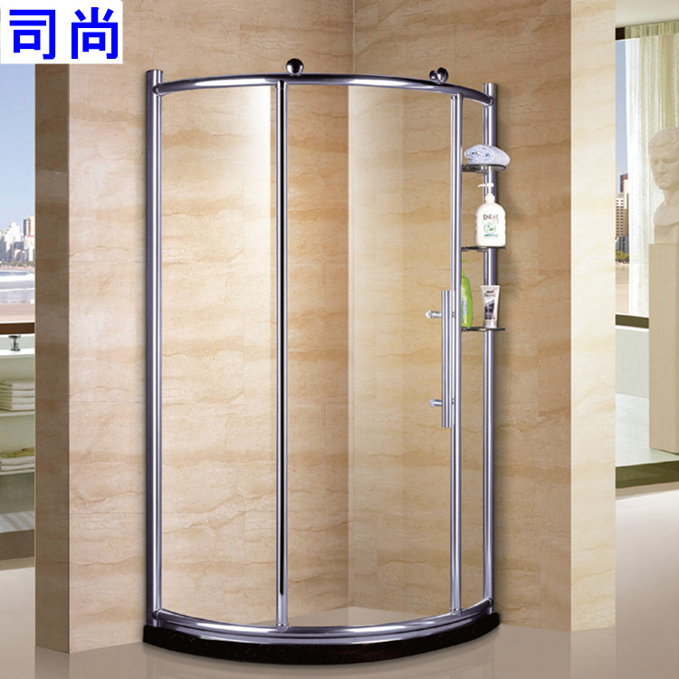 新款超静音全铜大滑轮刀形淋浴房 宾馆整体卫生间移门特价 S6060