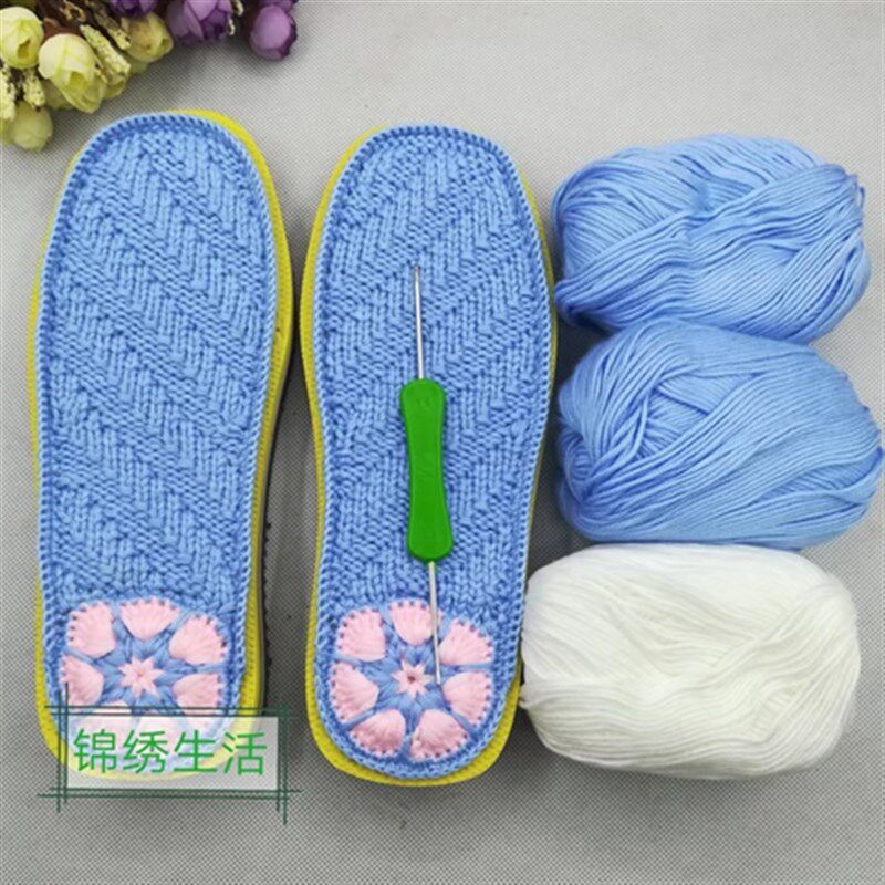 1双装手工上好鞋垫鞋底纯色双线织防滑男女毛线配3团线单双边,居家布艺,居家棉拖/棉鞋,淘宝优惠券,粉丝福利购,淘宝优惠卷