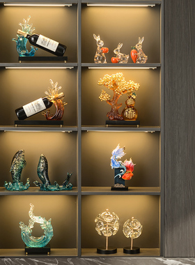 家里酒柜餐边柜装饰品摆件套装组合现代家居客厅办公室工艺品