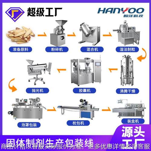 定制整套固体制剂包装生产线 制粒胶囊泡罩制药包装设备江苏厂家