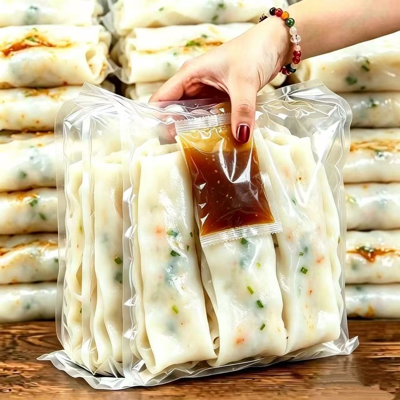 【特级】正宗广东肠粉开袋即食粉皮加热即食半成品摆地摊肠粉早餐