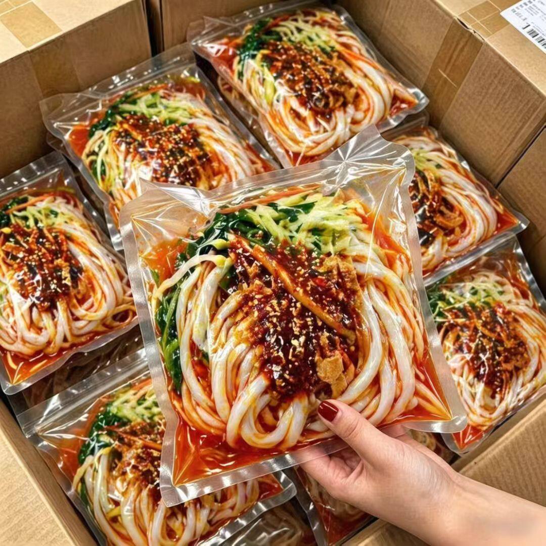6大袋真便宜】正宗汉中米皮开袋即食免煮真空面皮陕西热米皮凉拌