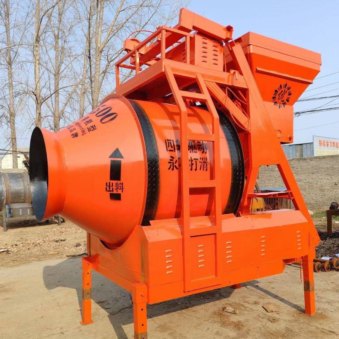 JZM750型卧式滚筒搅拌机转筒各种物料混合设备爬坡液压式搅拌机