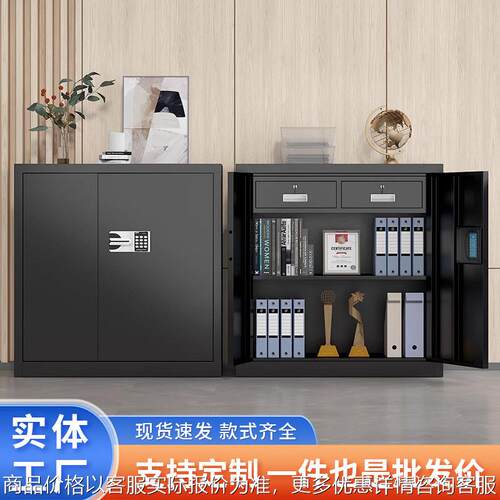 电子保密柜指纹密码财务档案柜办公资料柜保险柜矮柜国保锁文件柜