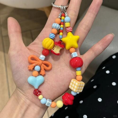 多巴胺苹果核串珠手机链