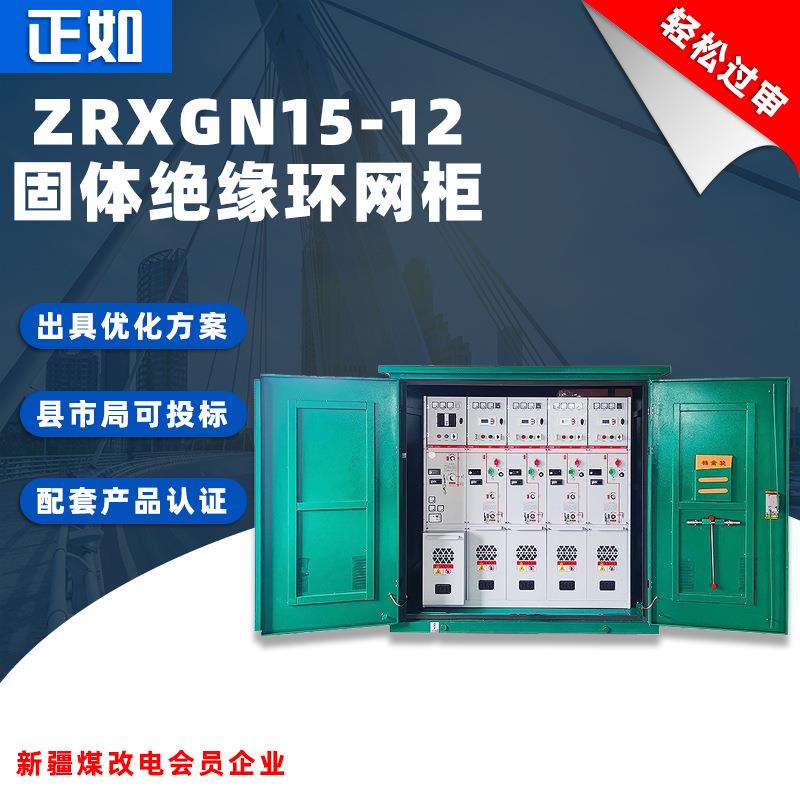 环网柜HXGN15-12电缆分支箱开闭所SF6二进四出10KV高压固体柜