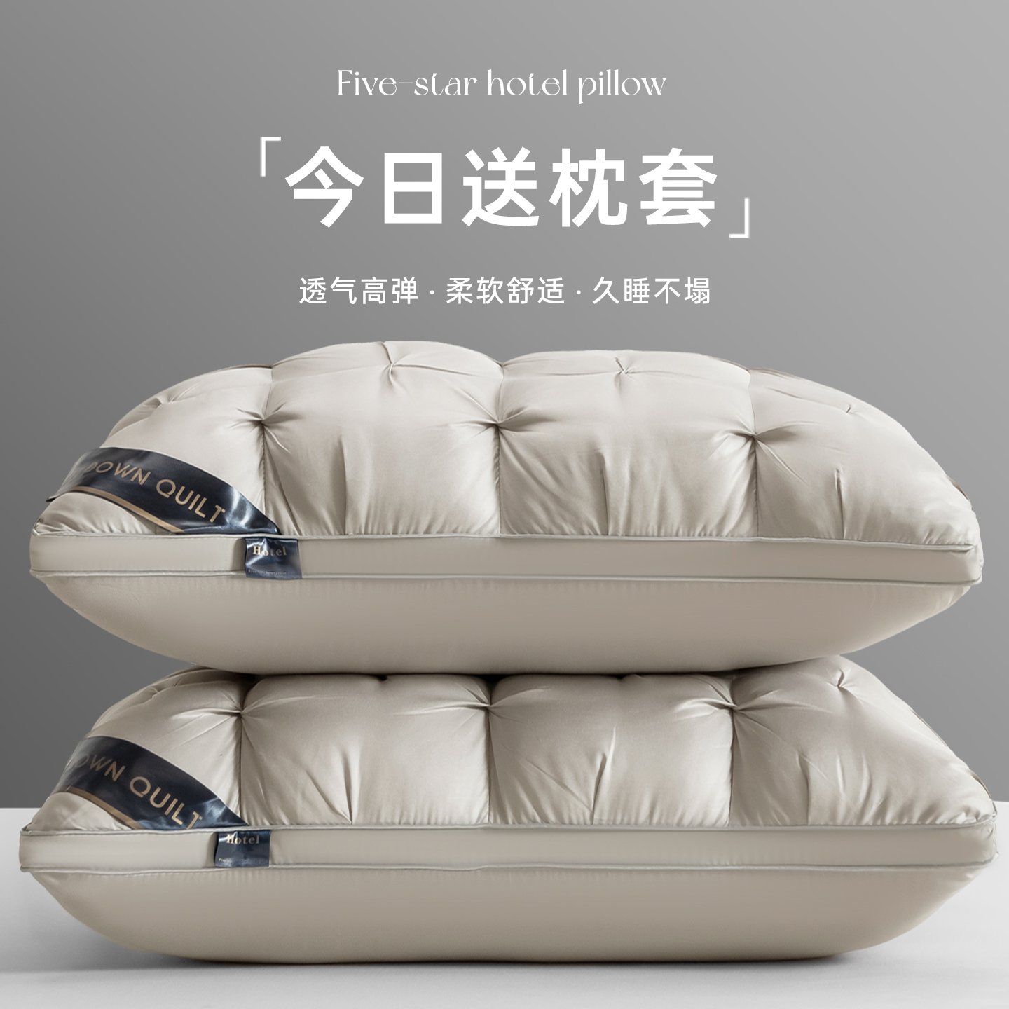五星级酒店枕头护颈椎助睡眠枕头套和枕芯一套枕头枕芯家用 枕头